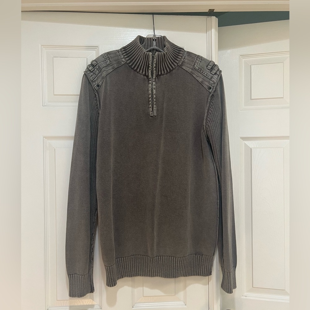 Buckle Black‎ Men’s Brown Distressed Sweater Size XXL